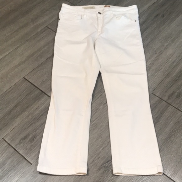 Anthropologie Pilcro and the Letterpresd White “Stet” Fit Straight Ankle Jeans - Picture 4 of 9
